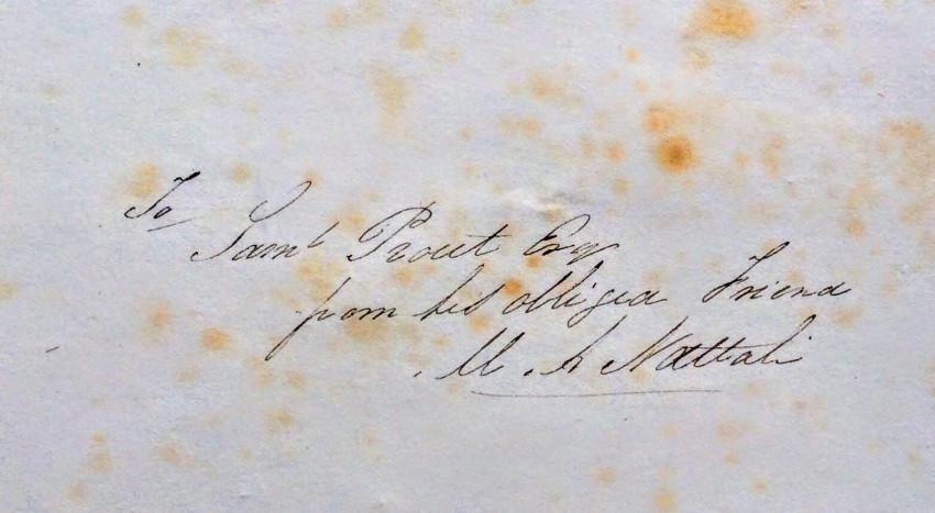 S. PROUT's own copy unrecorded de luxe issue 1844 (1 of 12)