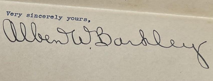 3 TLS Vice President Barkley AUTOGRAPHS (1 of 7)