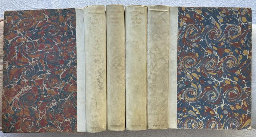 Nonesuch William BLAKE Writings 3vol & Life 1vol: NONESUCH PRESS. – William BLAKE. The Writings of … Blake edited in three volumes by Geoffrey Keynes. London: The Nonesuch Press, 1925. 3 volumes. Plates, illustrations. Limited edition of