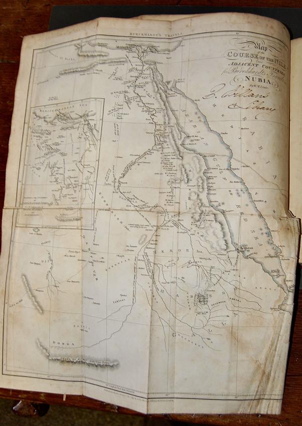 EARLY TRAVELS IN NUBIA 1819: John Lewis Burckhardt. Travels in Nubia. London: John Murray, 1819. First edition (xcii, 543 pp., adverts). Published by the Association for Promoting the Discovery of the Interior