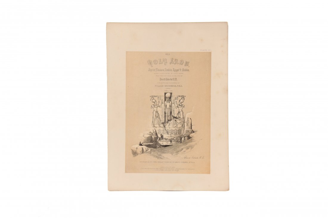 David Roberts R.A "The holy land. Siria, Idumea,: David Roberts R.A "The holy land. Siria, Idumea, Arabia, Egipto, Nubia..." Según Louis Hache. 1855-1856. Londres. 63 Litografías 29,5x21 cm aprox.