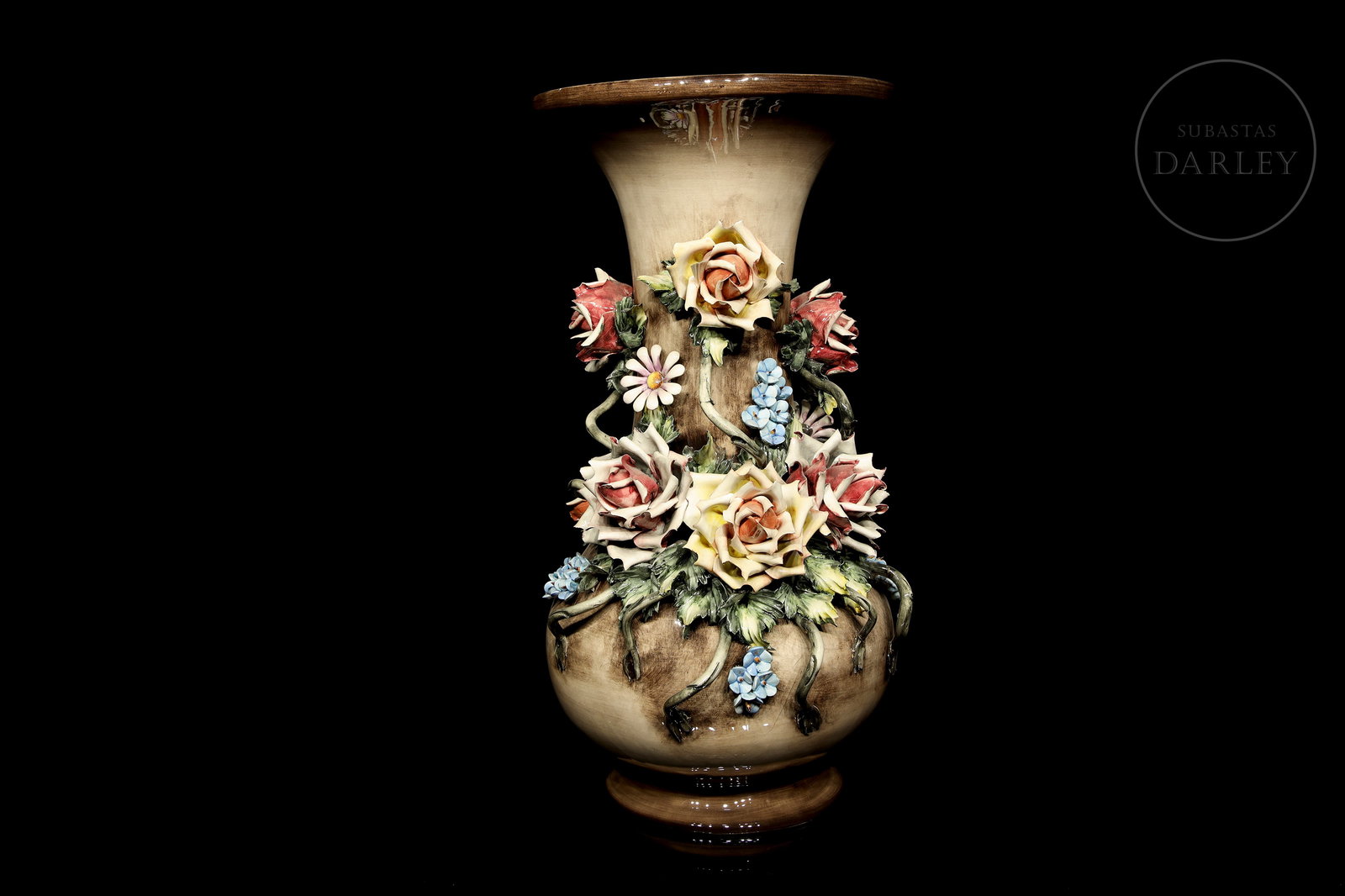 Capodimonte porcelain "Large umbrella stand vase", 20th century (1 of 11)