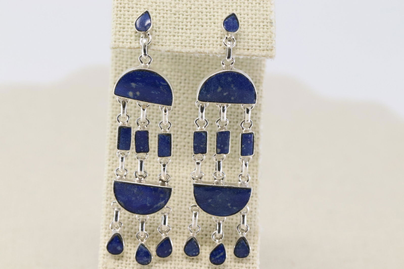 Ladie Lapise Vintage Silver Earrings. (1 of 4)