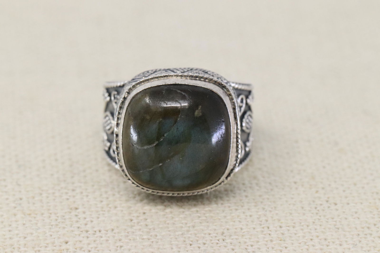 925 silver LABRADORITE Ring (1 of 5)