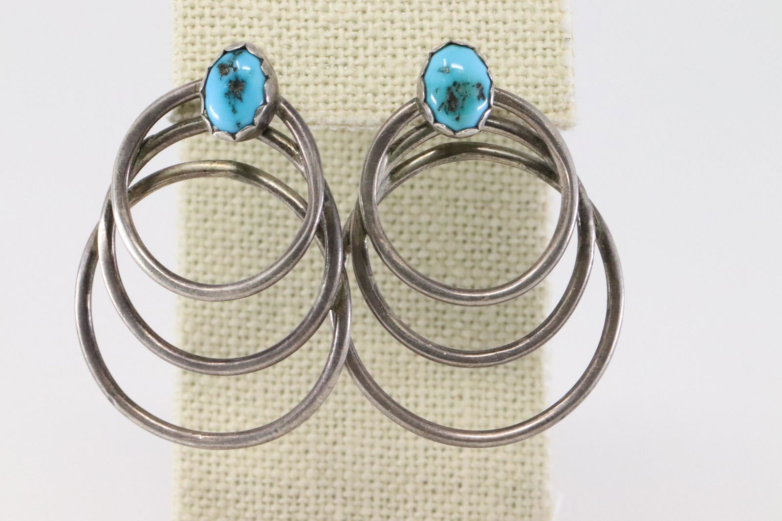 925 Silver Turquoise Earrings. (1 of 2)
