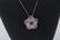 925 Silver Flower Necklace. - 2