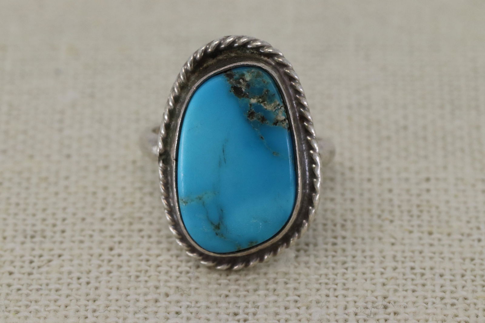 Ladies 925 Silver Turquoise Ring. (1 of 4)