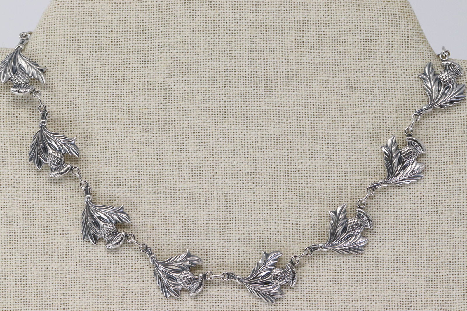 Vintage Danecraft Sterling Silver Leaf Necklace (1 of 4)