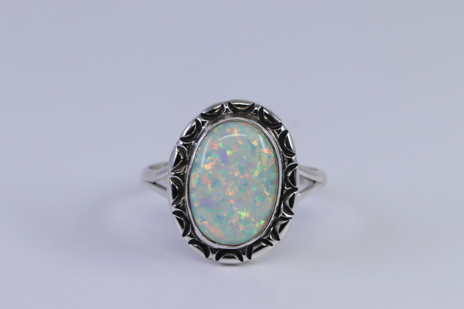 Navajo Opal Sterling silver ring (1 of 4)