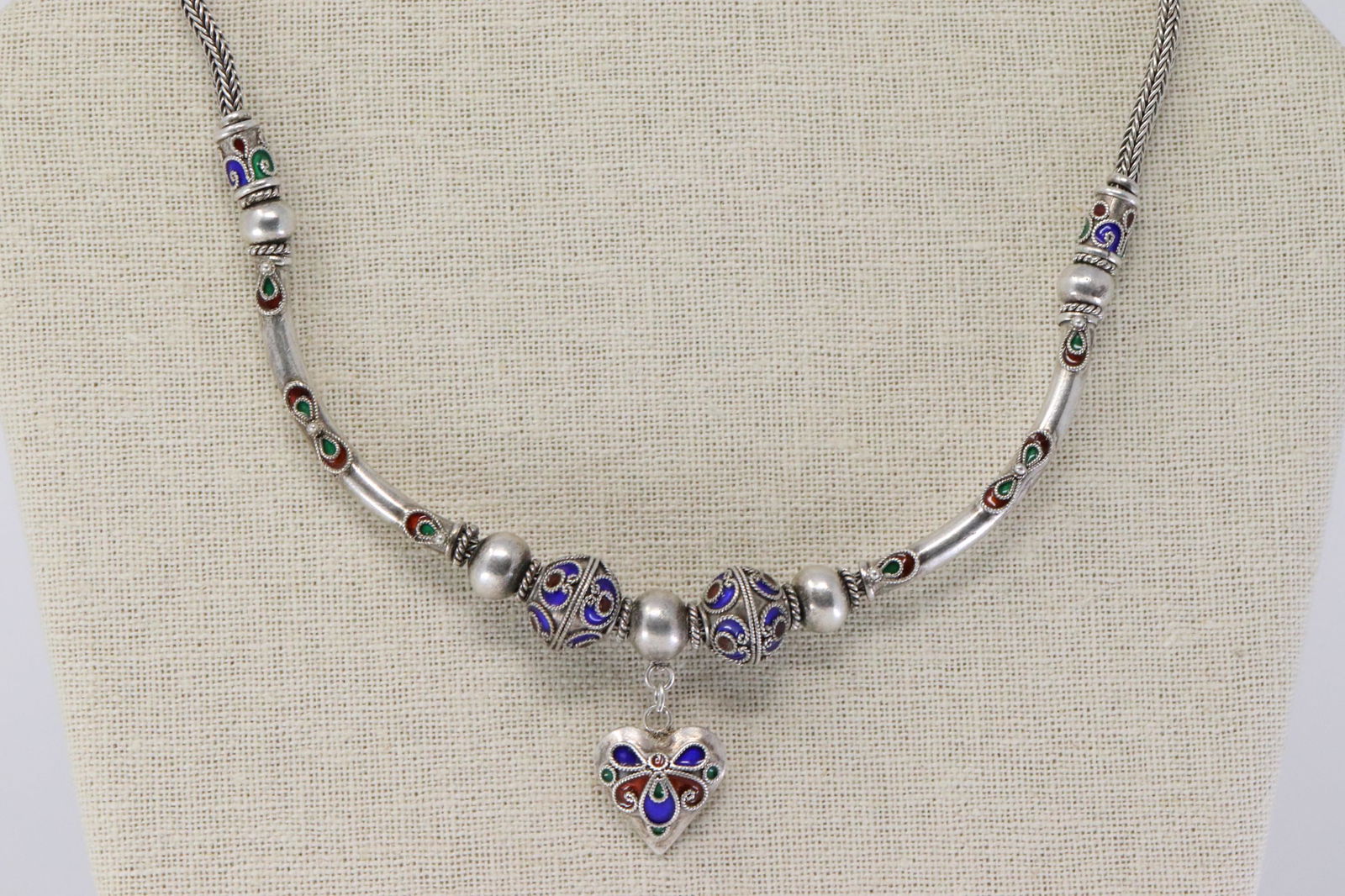 Sterling Silver Art Deco Chocker (1 of 8)