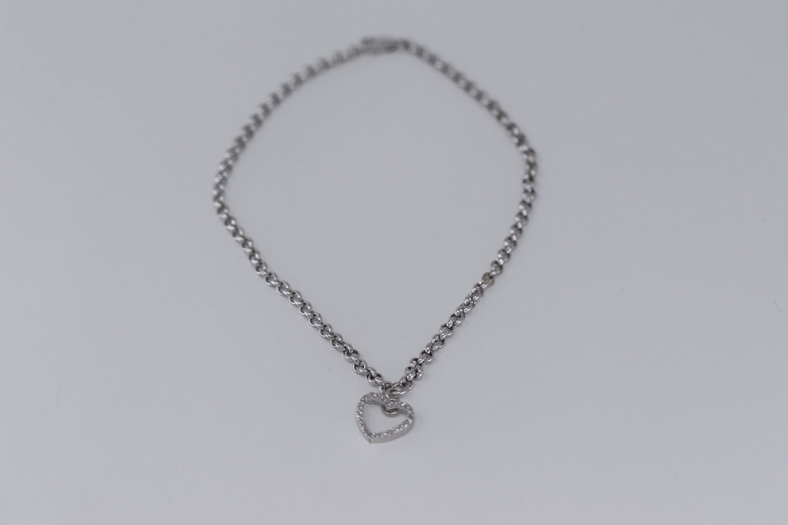 white gold ankle bracelet