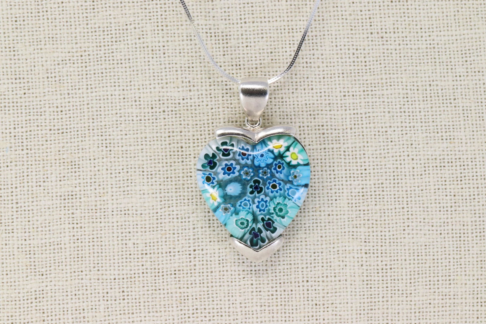 925 Silver Heart Necklace. (1 of 4)