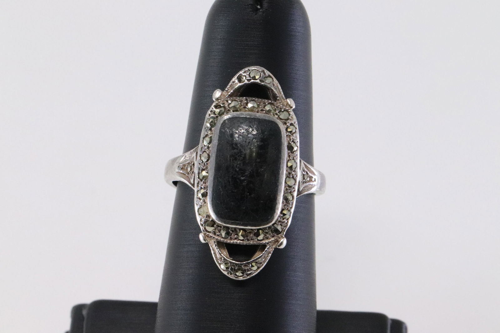 Sterling Silver Onyx Ring (1 of 4)