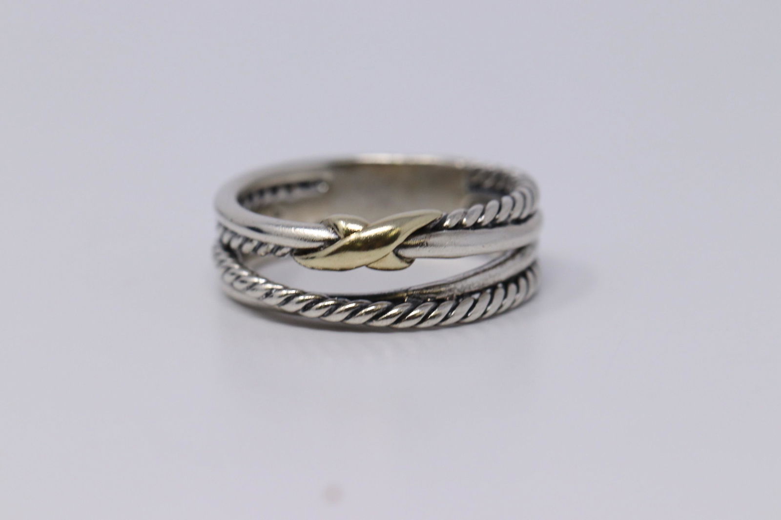 David Yurman Sterling Silver 925 18K Crossover Single X (1 of 5)