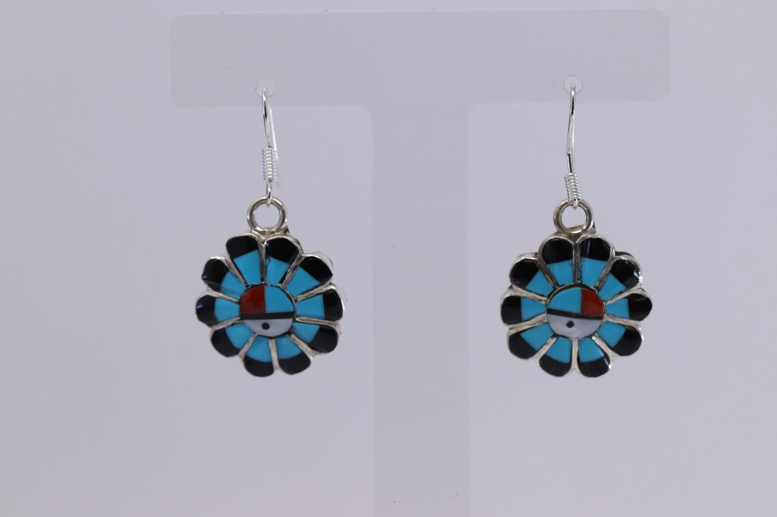 Zuni Handmade Sterling Silver Multi-Stone Inlay (1 of 2)