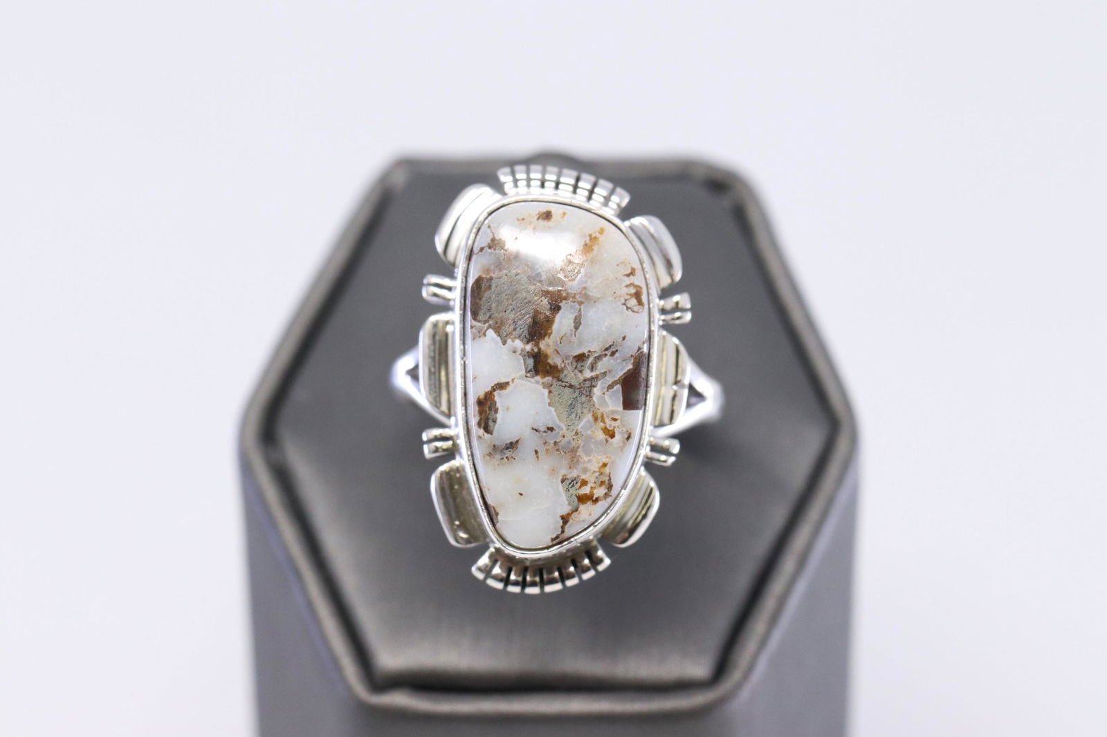 Larry Moses Yazzie Sterling Handmade White Buffalo (1 of 4)