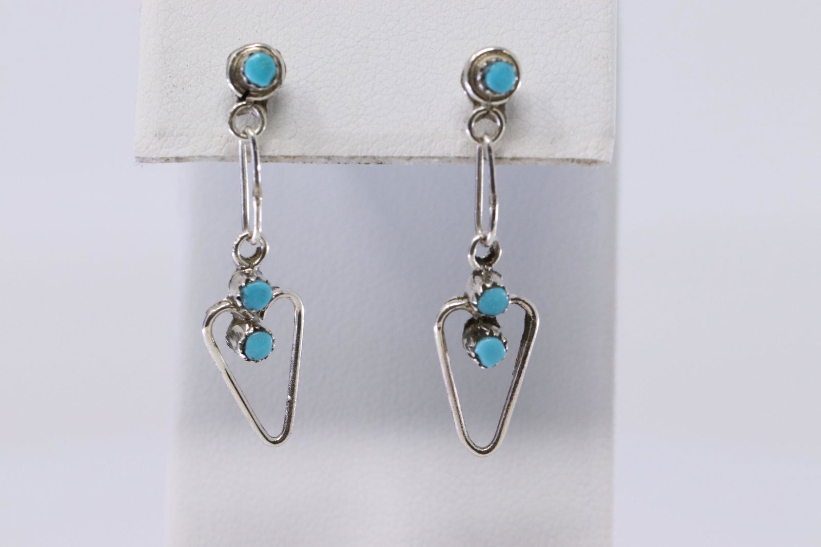 Zuni Sterling Silver Earrings. (1 of 2)