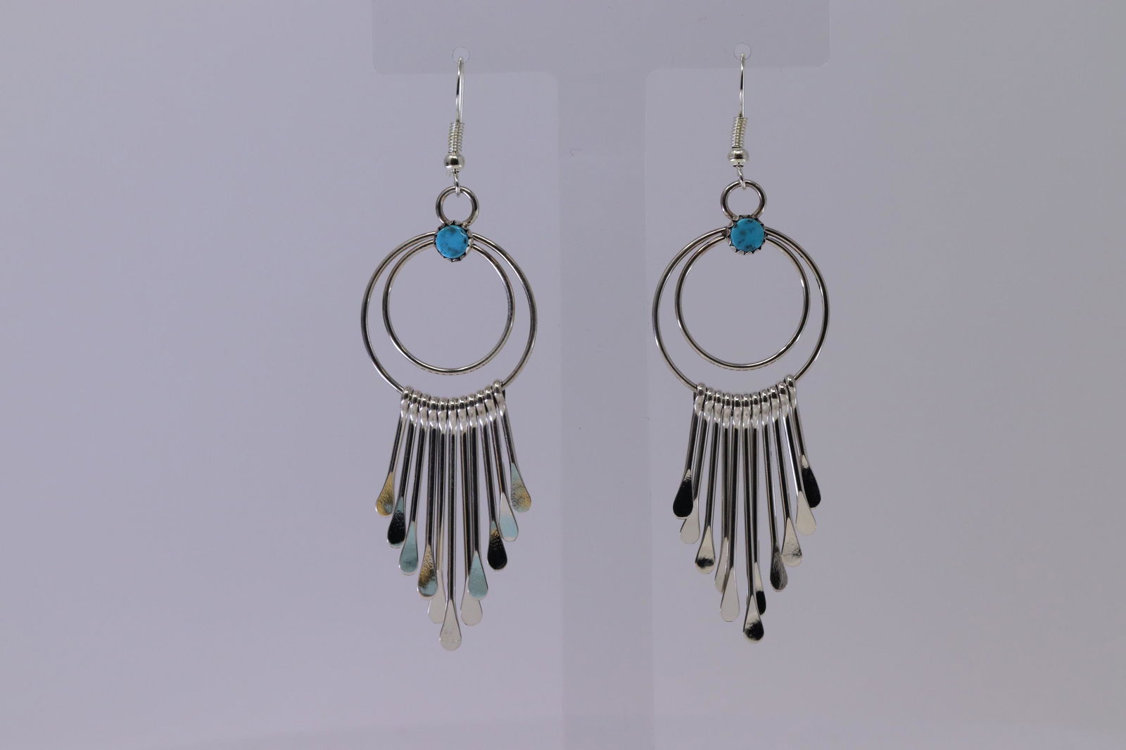 Native American Navajo Handmade Turquoise Earrings By (1 of 2)