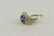14Kt Sapphire Ring w/ Round Brilliant Diamonds - 3
