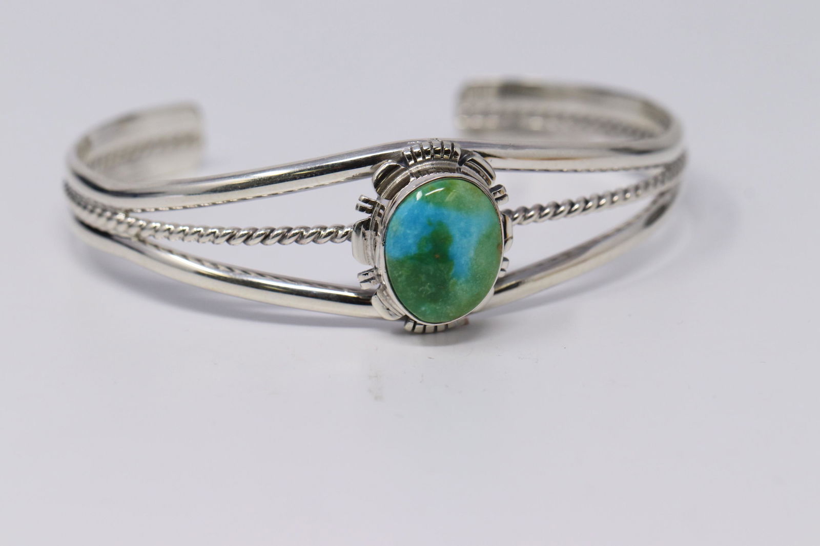 Native American Navajo Indian Sterling Silver Turquoise (1 of 4)