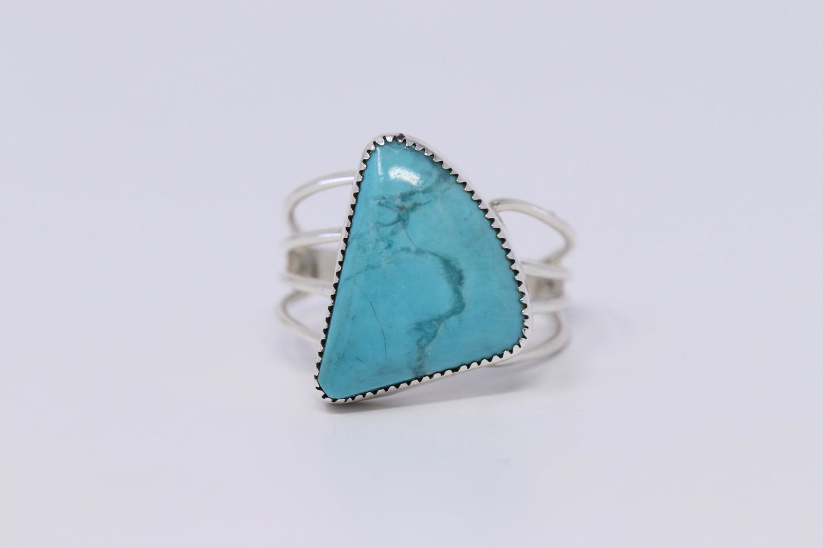 Native American Navajo Handmade Sterling Turquoise Ring (1 of 5)