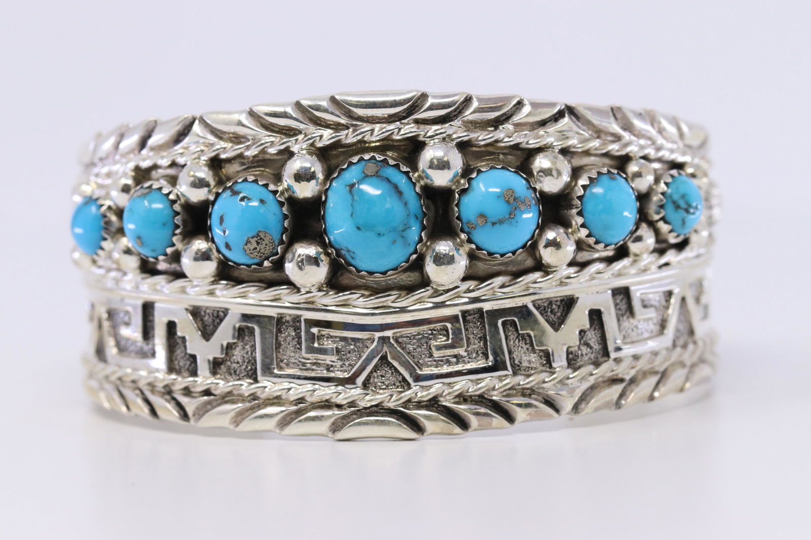 Native American Navajo Handmade Turquoise Bracelet By (1 of 5)