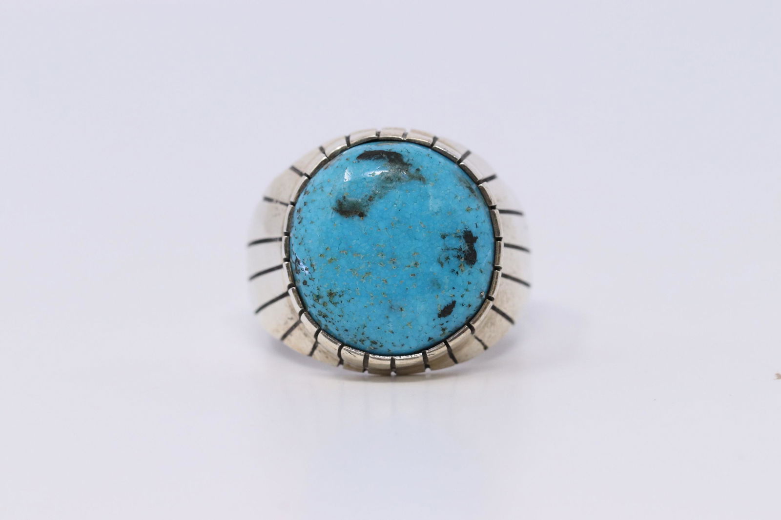 Native American Navajo Handmade Turquoise Ring By Ray (1 of 4)
