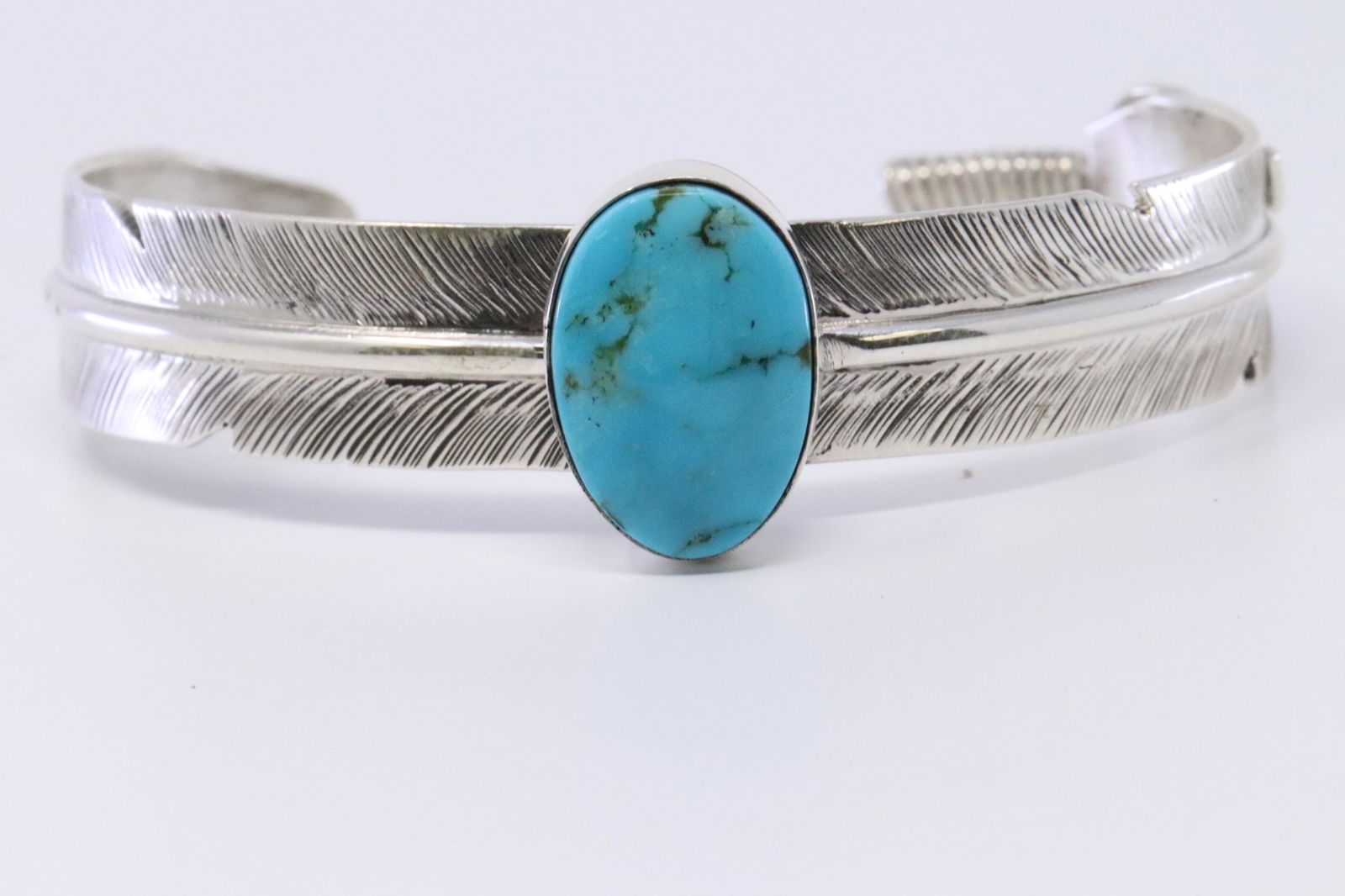 Native American Navajo Handmade Sterling Silver Kingman (1 of 5)