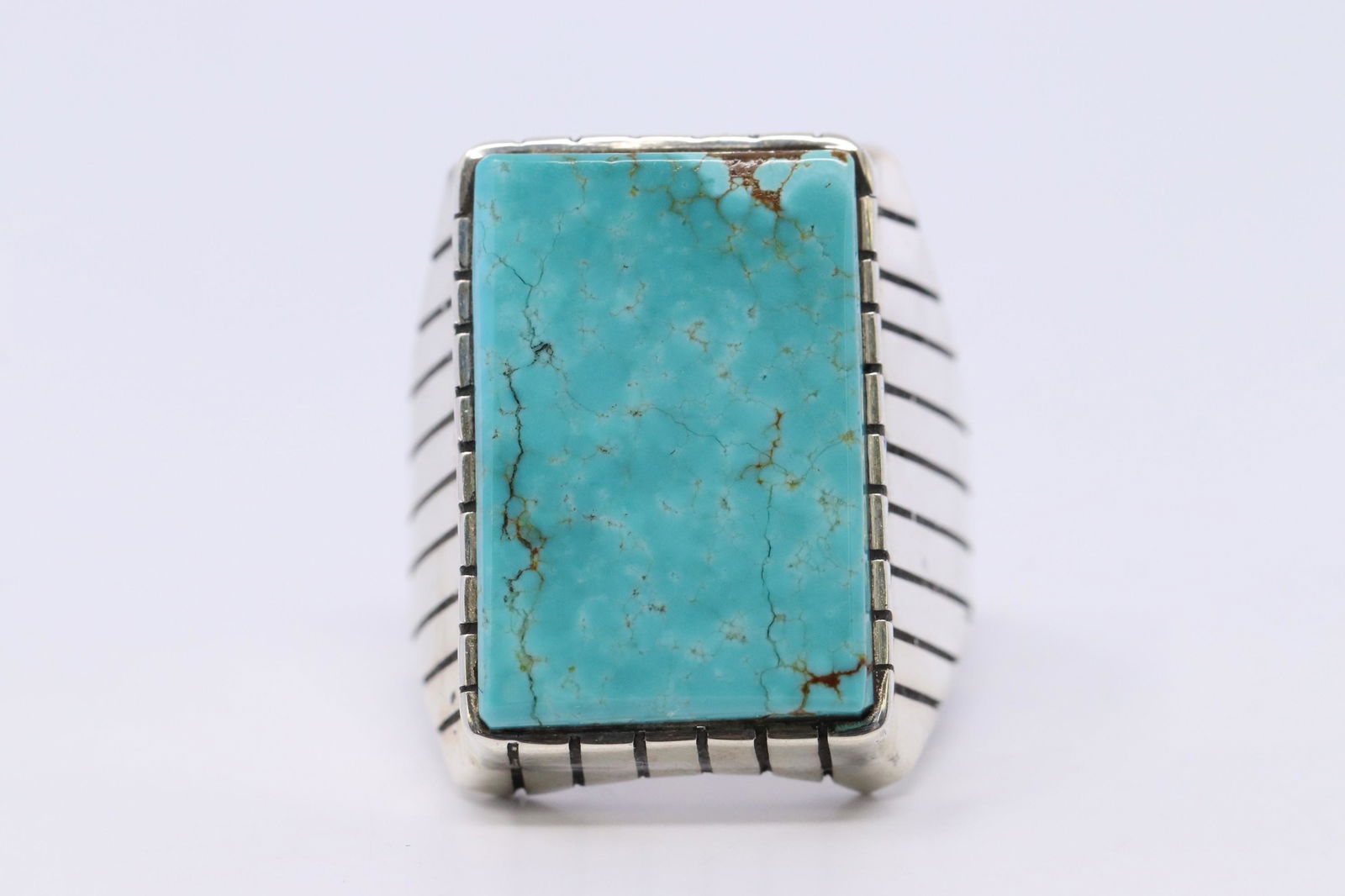 Native American Navajo Handmade Turquoise Ring By Ray (1 of 3)