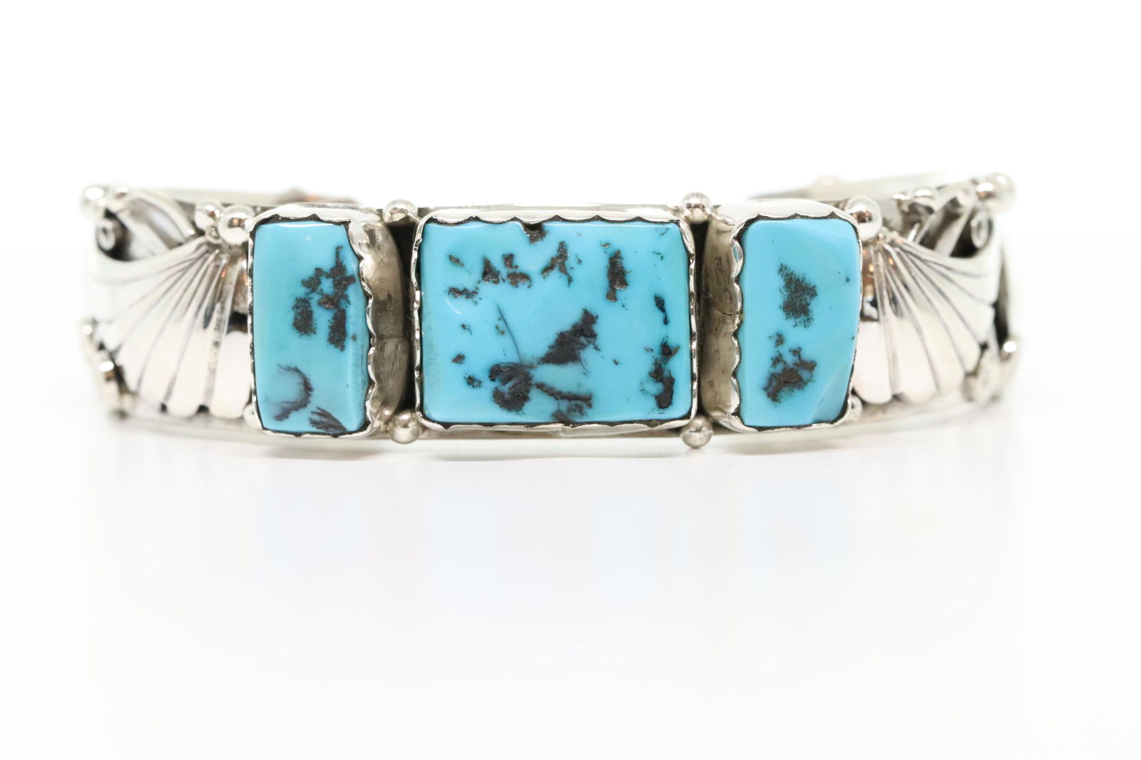 Native American Navajo Handmade Turquoise Sterling (1 of 4)