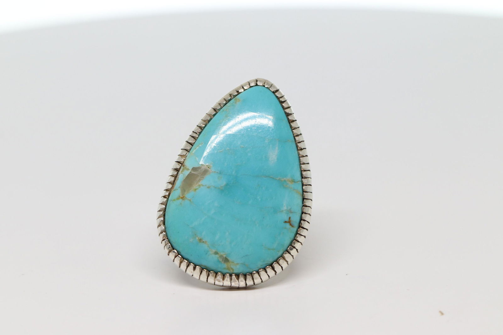 Native American Navajo Handmade Sterling Turquoise Ring (1 of 3)