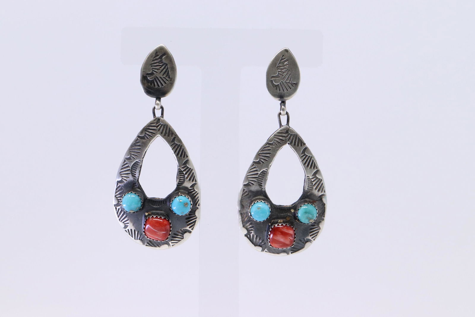 Sterling Silver Multi-Stone Dangle Earrings Handmade by (1 of 4)