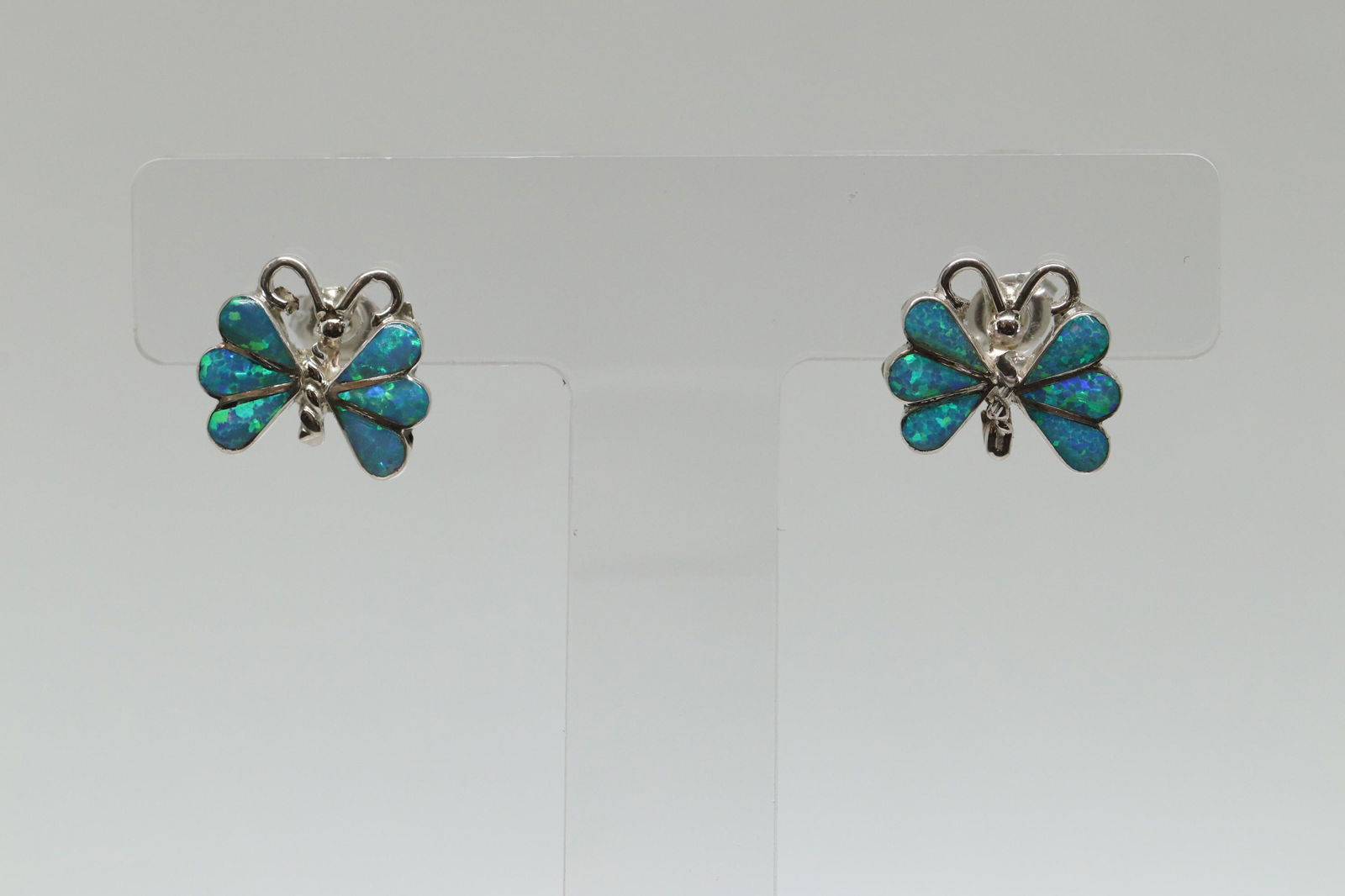 Zuni Butterfly Opal Earrings (1 of 3)