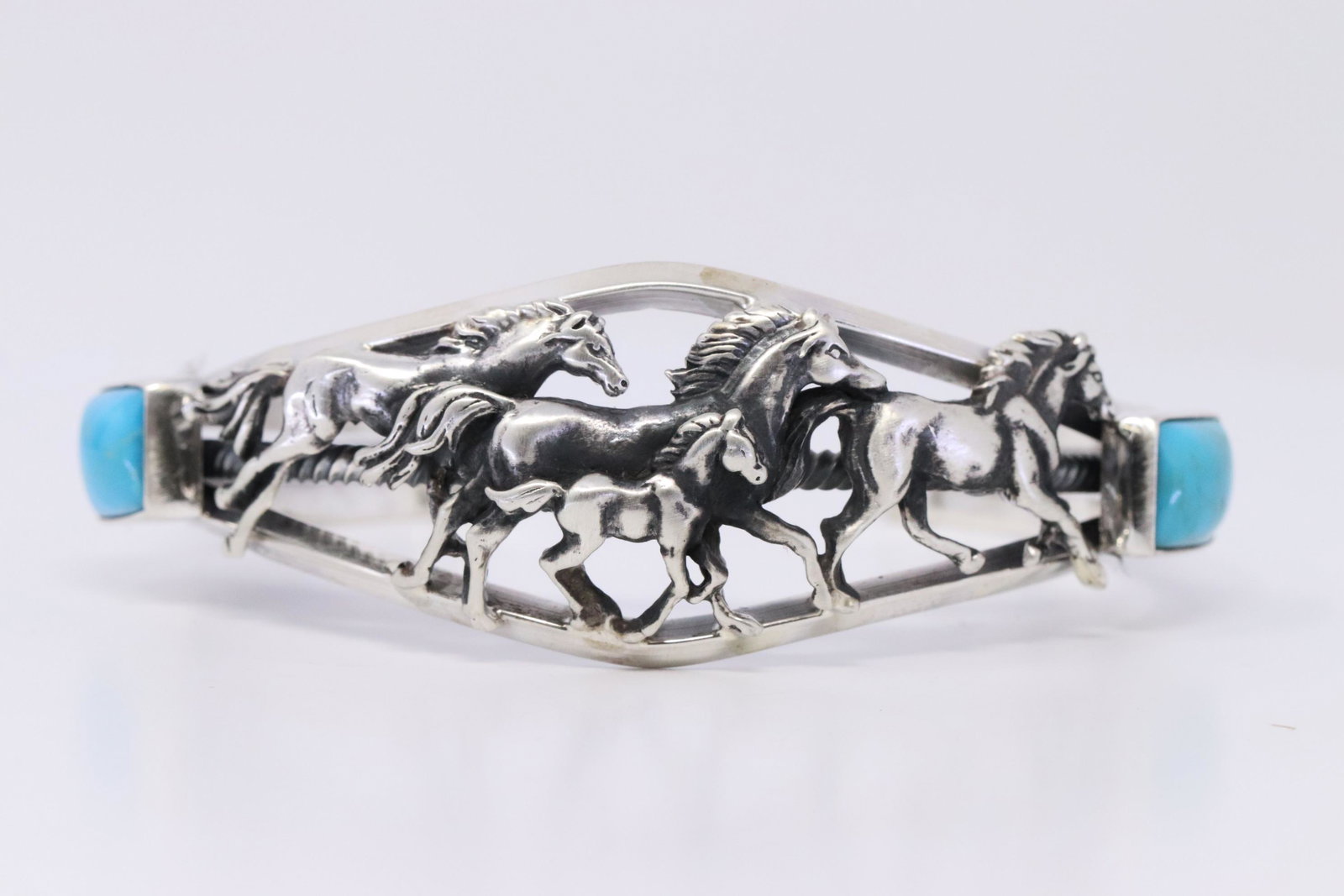 Native American Horse Bracelet .925 Sterling Silver (1 of 4)