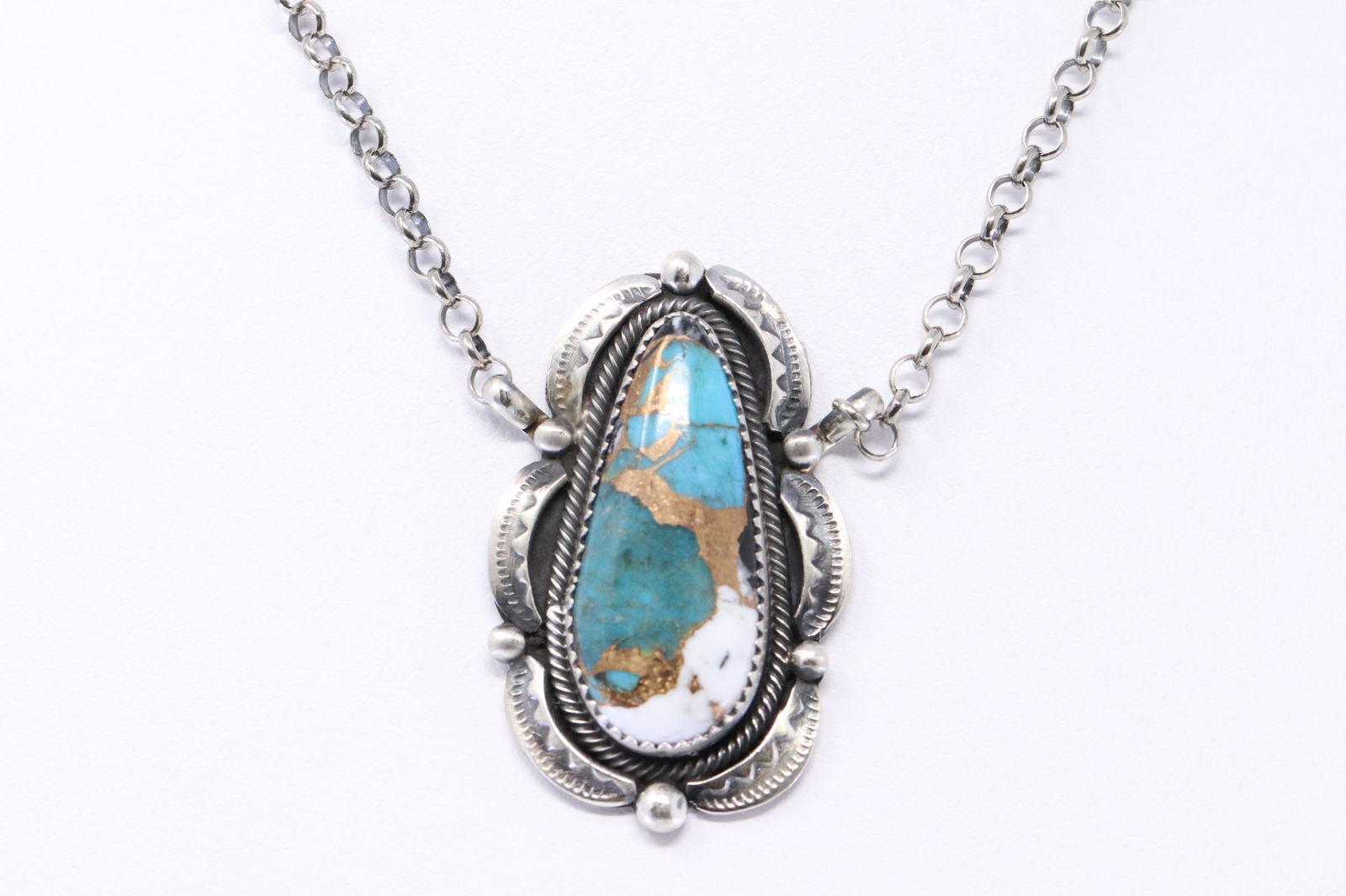 Native American Navajo Handmade Multi-Color Necklace By (1 of 5)