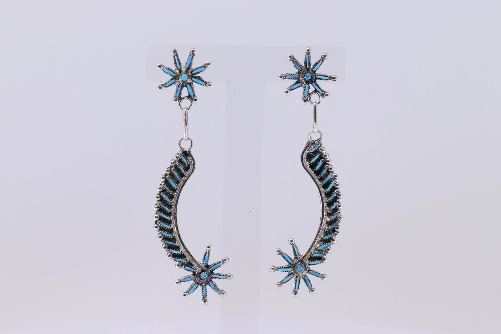 Native American Zuni Sterling Silver Petit Point (1 of 4)