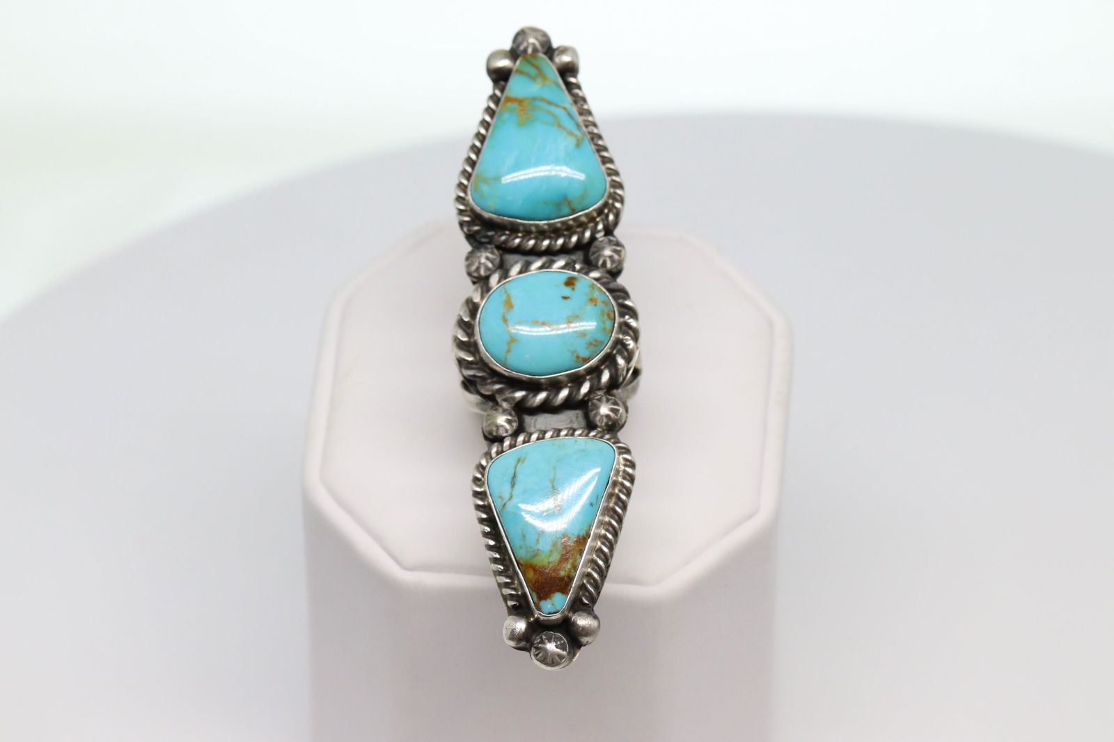 Native American Navajo Handmade Turquoise Sterling (1 of 6)