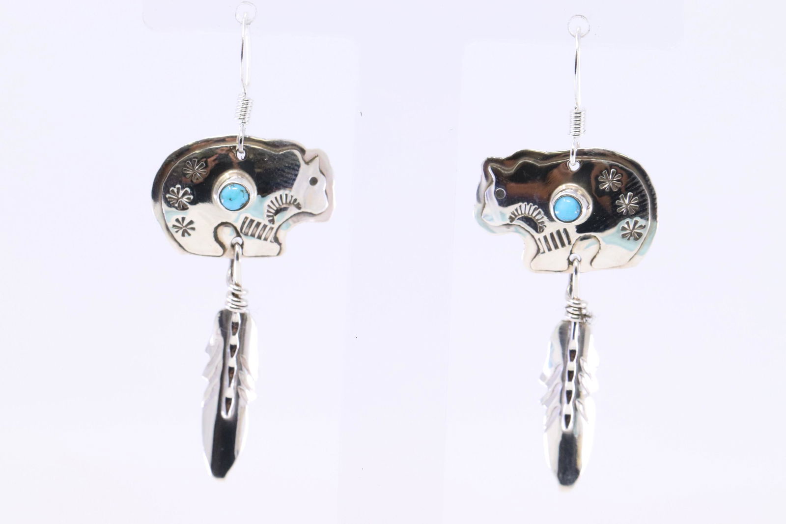 Native American Navajo Handmade Bear Turquoise (1 of 3)