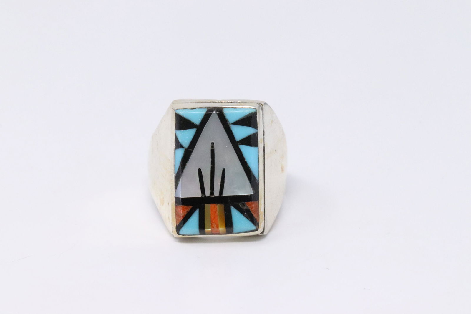 Native American Zuni Handmade Sterling Silver (1 of 4)