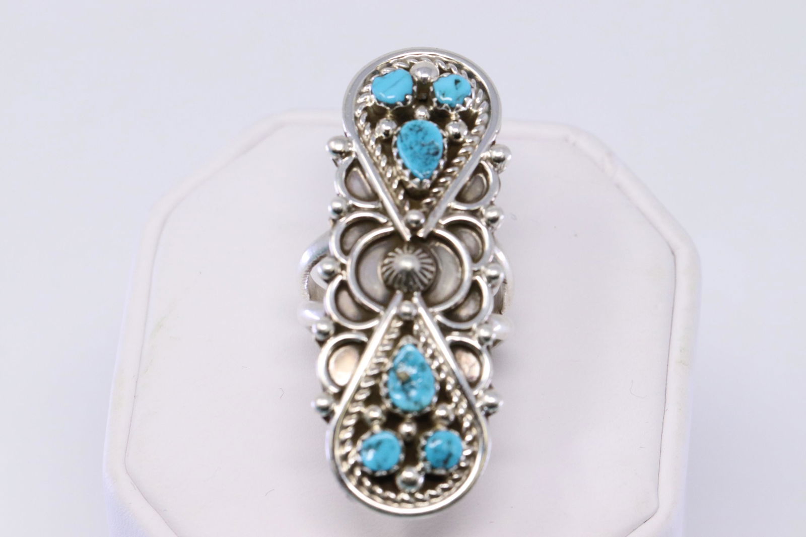 Native American Navajo Handmade Turquoise Ring By Tina (1 of 3)
