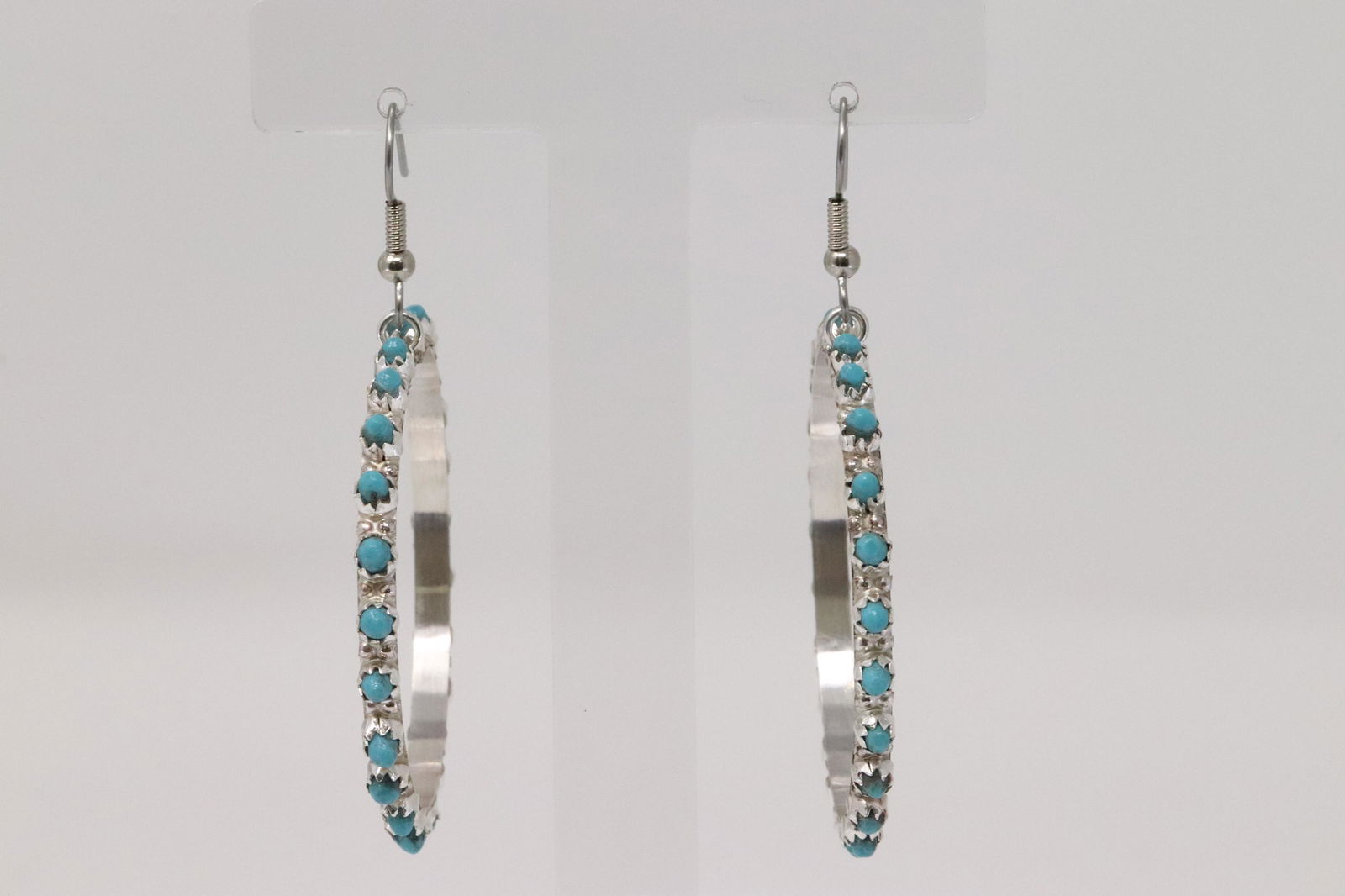 Native American Zuni Handmade Sterling Silver Turquoise (1 of 3)