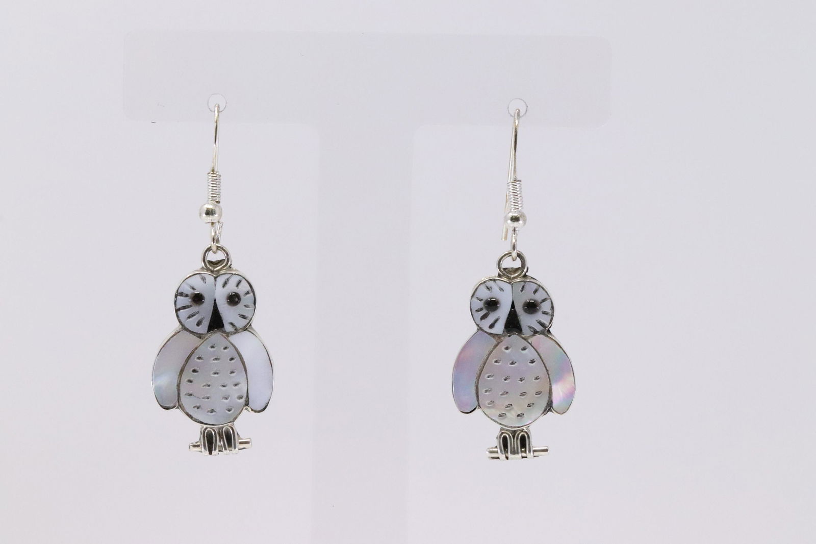 Native American Zuni Handmade Sterling Silver Mother of (1 of 2)