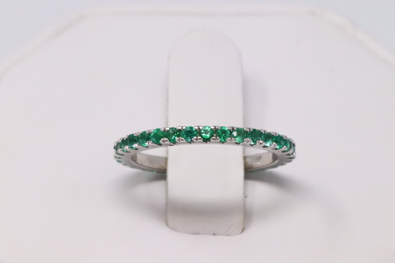 Platinum Eternity Emerald Ring (1 of 5)