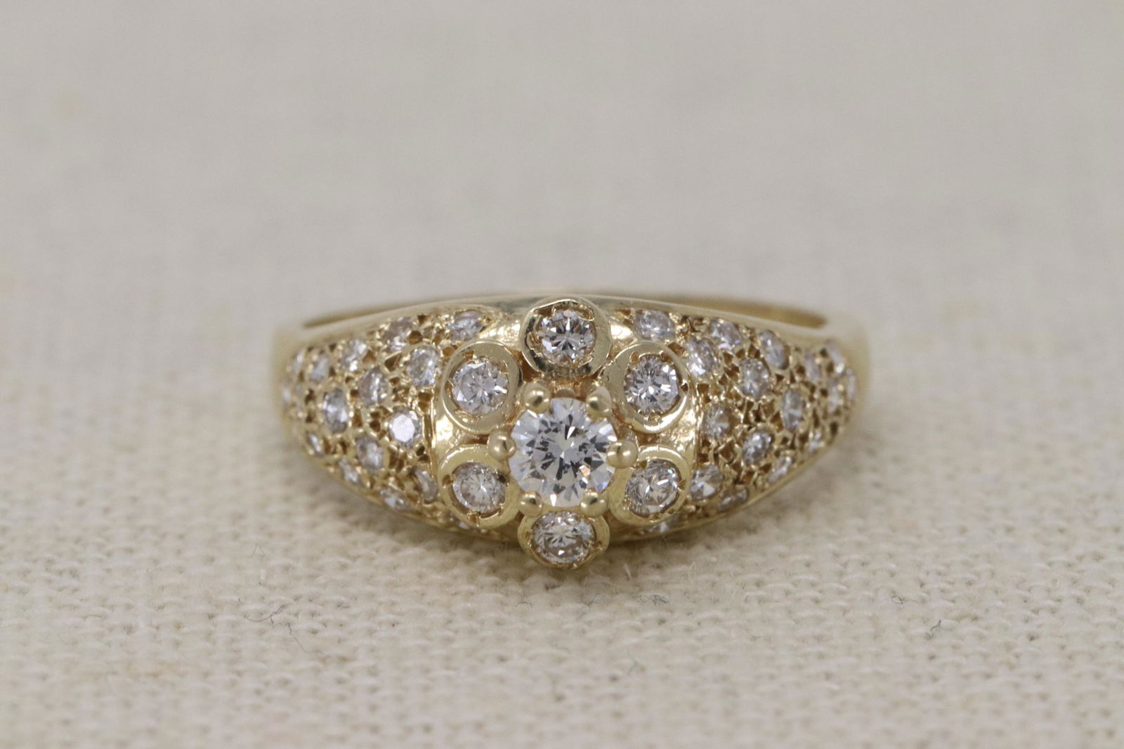 14Kt Ladies Diamond Ring (1 of 3)