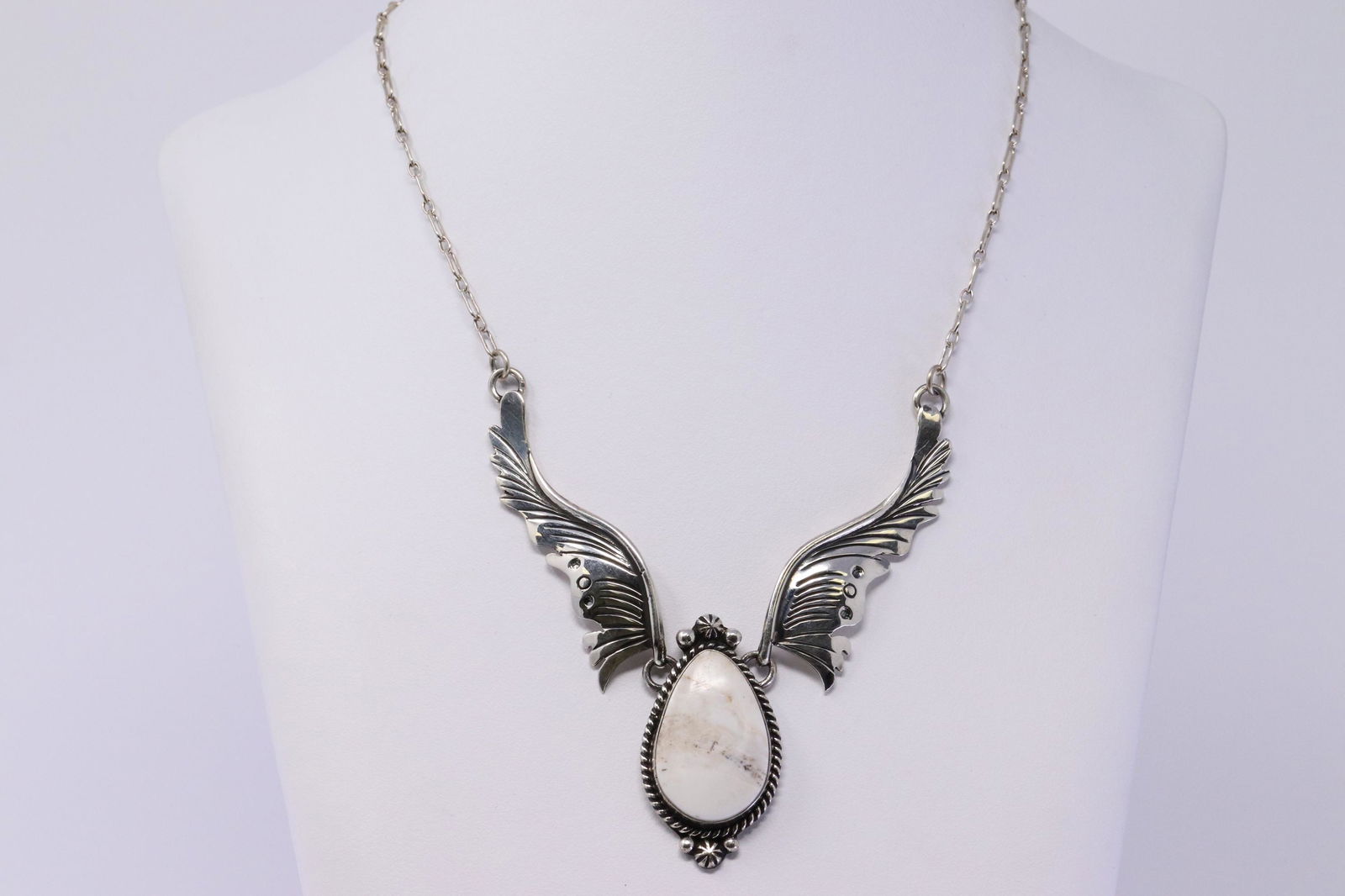 Native American Navajo Handmade Sterling Silver white (1 of 4)