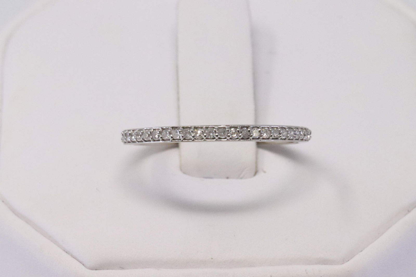 10Kt Diamond band Ring. (1 of 4)