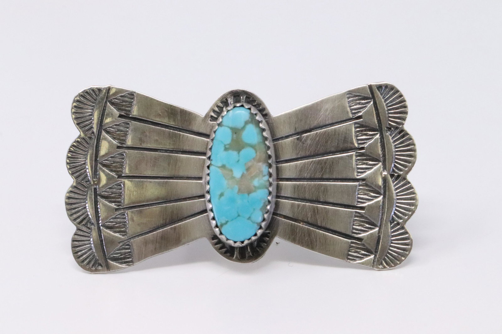 Native American Navajo Handmade Sterling Silver: This is a Native American Navajo Handmade Sterling Silver Turquoise Butterfly Ring by Rick Enriquez. Ring size is 6.00.