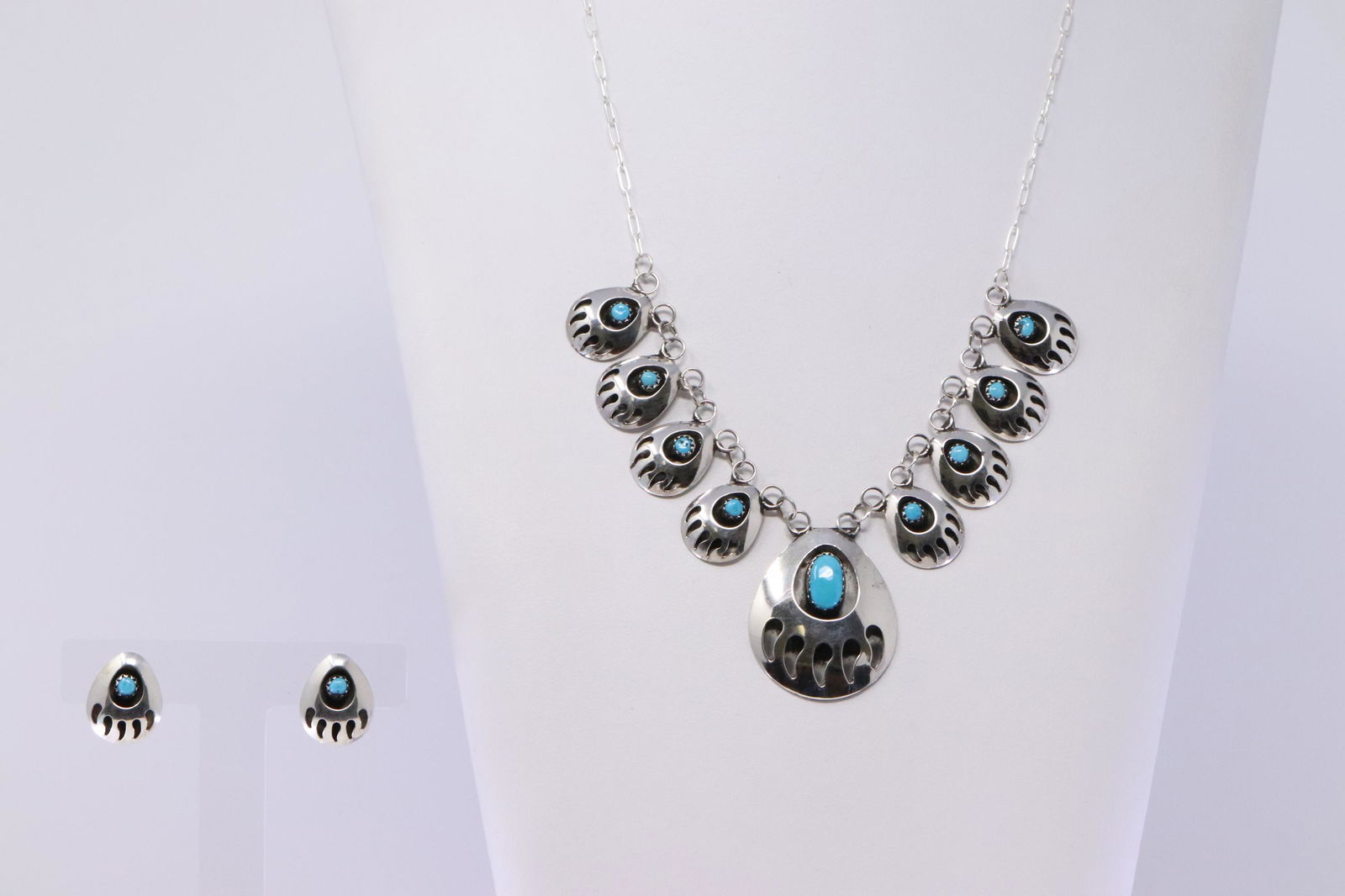 Native American Handmade Sterling Silver Navajo (1 of 6)