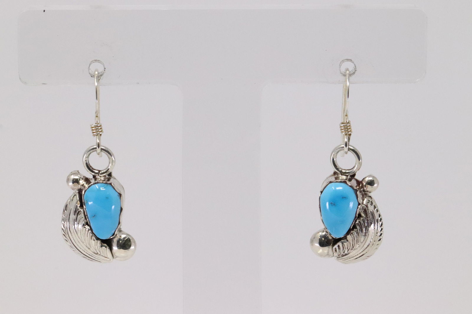 Native American Zuni Handmade Sterling Silver Turquoise (1 of 4)