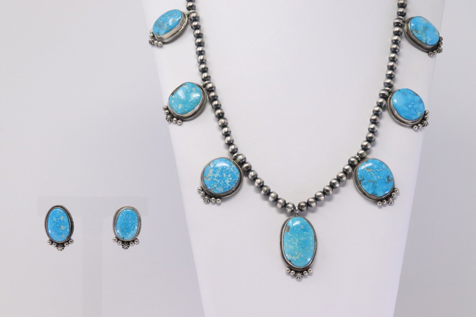 Native American Navajo Handmade Sterling Silver Blue (1 of 6)